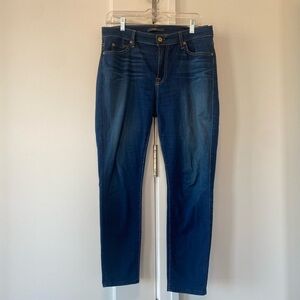 7 For All Mankind Ankle Length Skinny Dark Wash Jeans